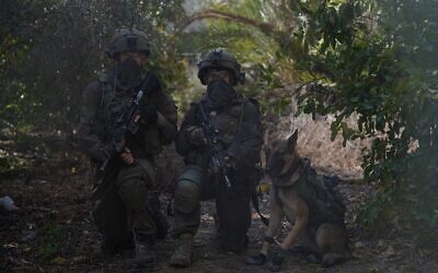 IDF troops operate inside Gaza during the ongoing ground offensive against Hamas, in a picture released November 22, 2023. (IDF Spokesman)