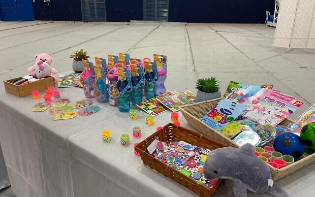 Toys await child hostages released from captivity at Hatzerim Airbase in southern Israel, November 24, 2023 (IDF) Toys await child hostages released from captivity at Hatzerim Airbase in southern Israel, November 24, 2023 (IDF)