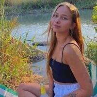 Alina Plahti, who was killed at the Supernova music festival on October 7, 2023, was buried separately from other Jews at a cemetery in her home city of Beit She’an. (Courtesy)