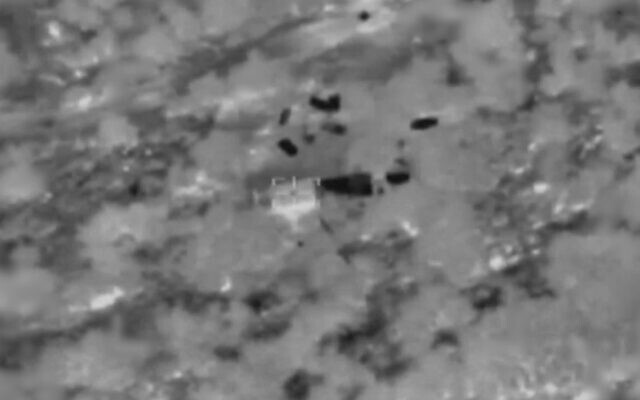 The Israel Defense Forces strikes a number of Hezbollah sites in southern Lebanon on November 10, 2023. (Screen capture/X) The Israel Defense Forces strikes a number of Hezbollah sites in southern Lebanon on November 10, 2023. (Screen capture/X)