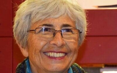 Canadian-born Israeli peace activist Vivian Silver, who was confirmed to have been killed in her home in Kibbutz Be'eri by Hamas terrorists on October 7, 2023. (Courtesy)