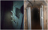 These images released by the IDF on November 21, 2023, show the inside of a Hamas tunnel found under Gaza's Shifa Hospital. (Israel Defense Forces)