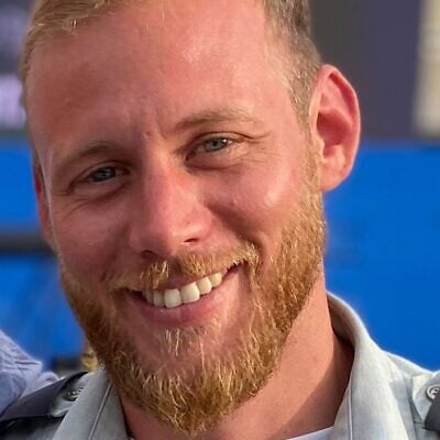 Benji Trakeniski, an off-duty soldier who went to rescue civilians in Kibbutz Be'eri on October 7, 2023. (Israel Defense Forces) Benji Trakeniski, an off-duty soldier who went to rescue civilians in Kibbutz Be'eri on October 7, 2023. (Israel Defense Forces)
