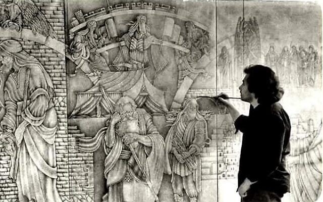 Mauricio Avayu calls each of his works a self portrait. (Courtesy of Avayu via JTA)