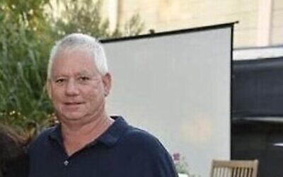 Ilan Weiss, last seen early in the morning of October 7, 2023, presumed taken captive in Gaza from his home in Kibbutz Be'eri (Courtesy)