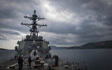 The USS Carney in the Mediterranean Sea, on November 12, 2018. (Mass Communication Specialist 1st Class Ryan U. Kledzik/ US Navy via AP)