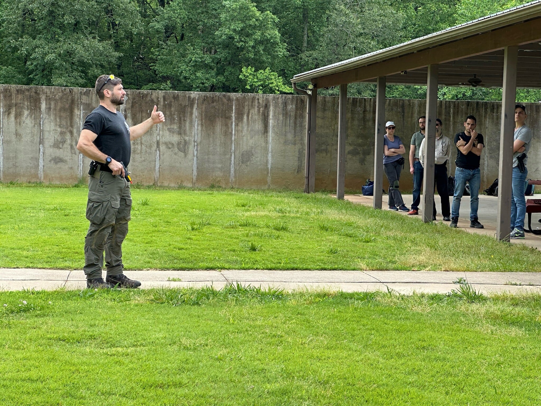 Israeli-American Ariel Siegelman, founder of the private security contractor The Draco Group in Atlanta, during a tactical training session. (Global Action Institute) Israeli-American Ariel Siegelman, founder of the private security contractor The Draco Group in Atlanta, during a tactical training session. (Global Action Institute)