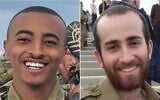 IDF Staff Sgt. Aschalwu Sama (left) and Sgt. First Class (res.) Or Brandes. (IDF)