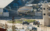 Israeli security forces seen during a raid in Tulkarem, in the West Bank, December 17, 2023. (Nasser Ishtayeh/Flash90