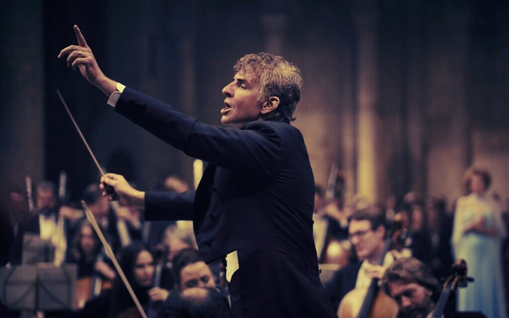 Bradley Cooper as Leonard Bernstein in 'Maestro.' (Jason McDonald/Netflix)