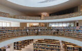 Interior view of the new National Library of Israel, 2023. (Iwan Baan/File)