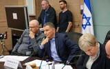 Foreign Affairs and Defense Committee Chairman MK Yuli Edelstein during a debate on extending IDF reservists' service in the Knesset on December 25, 2023. Credit: Noam Moshkowitz / Knesset Spokesperson