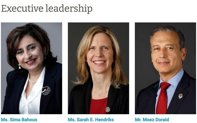 Executive leadership of UN Women, from left: Sima Bahous, Sarah Hendriks, and Moez Doraid (UN Women Screenshot) Executive leadership of UN Women, from left: Sima Bahous, Sarah Hendriks, and Moez Doraid (UN Women Screenshot)