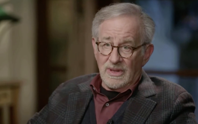 Director Steven Spielberg expresses shock at the atrocities of Hamas terrorists against the Jewish people on October 7 in announcing a project to document its horrors (Screenshot: Fox News, used in accordance with Clause 27a of the Copyright Law) Director Steven Spielberg expresses shock at the atrocities of Hamas terrorists against the Jewish people on October 7 in announcing a project to document its horrors (Screenshot: Fox News, used in accordance with Clause 27a of the Copyright Law)