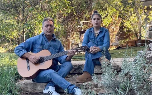 Tzachi Gatzek, Gali Gatzek and Vered Raz rewrote Leonard Cohen's classic 'Who By Fire' in memory of all those killed on October 7, 2023 (Courtesy screenshot) Tzachi Gatzek, Gali Gatzek and Vered Raz rewrote Leonard Cohen's classic 'Who By Fire' in memory of all those killed on October 7, 2023 (Courtesy screenshot)