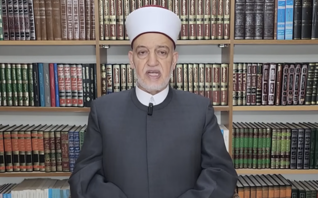 File - Former Palestinian Authority minister Youssef Salama, in undated footage screened by Al Jazeera on December 31, 2023 (Screenshot, used in accordance with Clause 27a of the Copyright Law) File - Former Palestinian Authority minister Youssef Salama, in undated footage screened by Al Jazeera on December 31, 2023 (Screenshot, used in accordance with Clause 27a of the Copyright Law)