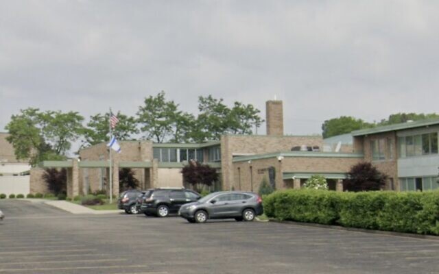 The outside of Temple Israel in Canton, Ohio. (Google Maps screenshot: used in accordance with Clause 27a of the Copyright Law)