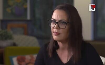 Likud MK Galit Distel-Atbaryan speaks to Channel 13 news in an interview aired on December 31, 2023. (Screenshot: X; used in accordance with Clause 27a of the Copyright Law)