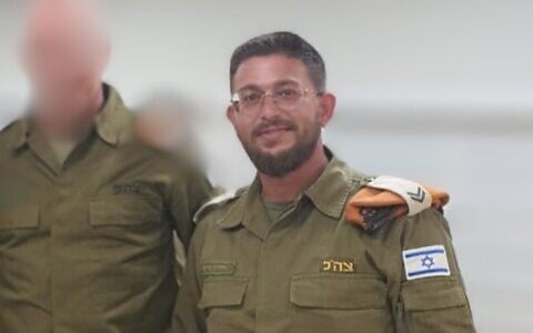 Sgt. Maj. Aharon Farash who was killed at the Urim base on October 7, 2023. (Courtesy)