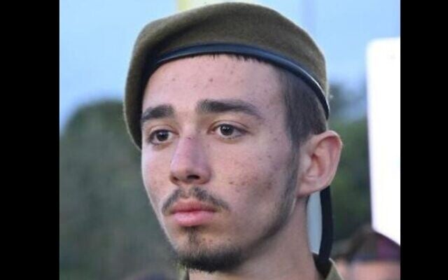 Sgt. Maor Cohen Eisenkot, 19, of the Golani Brigade’s 12th Battalion, killed in battle in the southern Gaza Strip on December 8, 2023. (Courtesy) Sgt. Maor Cohen Eisenkot, 19, of the Golani Brigade’s 12th Battalion, killed in battle in the southern Gaza Strip on December 8, 2023. (Courtesy)
