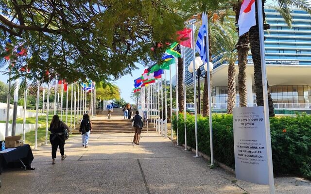 The Tel Aviv University campus, on December 31, 2023. (Gavriel Fiske/Tel Aviv University)