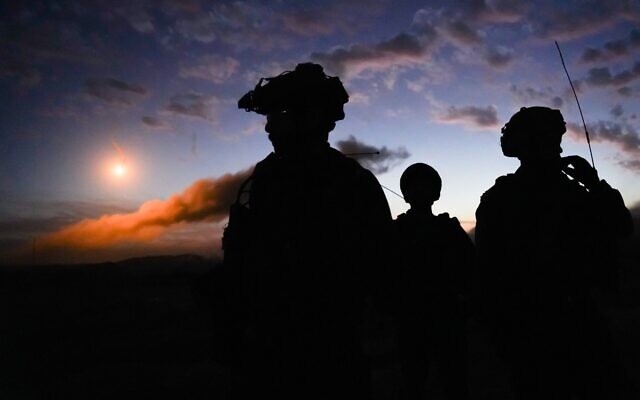 Israeli troops in the Gaza Strip in an undated photograph released December 12, 2023 (Israel Defense Forces)