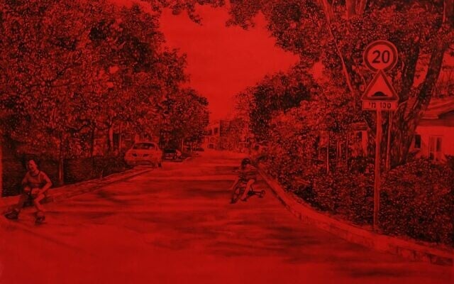 'The Bauhinia Avenue' 2016 by Ziva Jelin, part of Nassima Landau auction on December 13, 2023. (Courtesy)