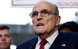 Rudy Giuliani, the former personal lawyer for former US President Donald Trump, speaks with reporters outside of the E. Barrett Prettyman US District Courthouse after a verdict was reached in his defamation jury trial on December 15, 2023 in Washington, DC (Anna Moneymaker / GETTY IMAGES NORTH AMERICA / Getty Images via AFP)