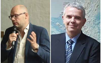 Left: Roelef Bleker, mayor of the Dutch town of Enschede (Wilfried Brandsma/Wikimedia Commons). Right: Modi Ephraim, in Managua, Nicaragua, March 2017. (Courtesy: Foreign Ministry of Nicaragua)