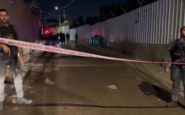Police on the scene of a deadly shooting in Lod on December 29, 2023. (Screenshot/Israel Police) Police on the scene of a deadly shooting in Lod on December 29, 2023. (Screenshot/Israel Police)