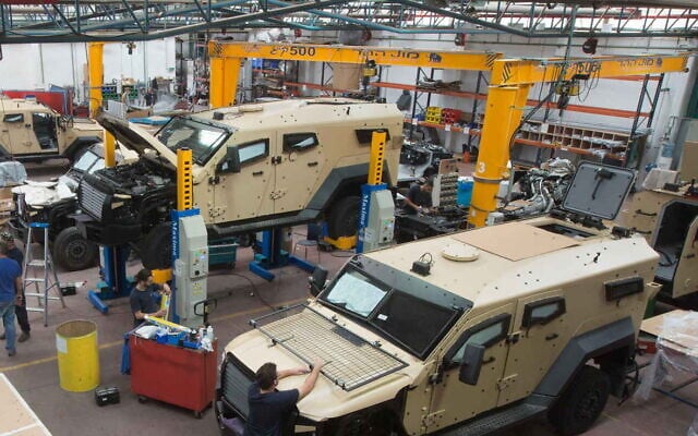 The Plasan production line at Kibbutz Sasa. (Courtesy)