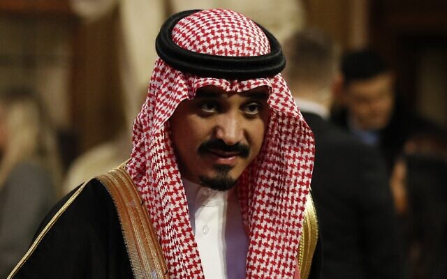 Saudi Ambassdor to the UK Khalid bin Bandar bin Sultan al-Saud walks in the Houses of Parliament in London on December 19, 2019. (Adrian DENNIS / POOL / AFP) Saudi Ambassdor to the UK Khalid bin Bandar bin Sultan al-Saud walks in the Houses of Parliament in London on December 19, 2019. (Adrian DENNIS / POOL / AFP)
