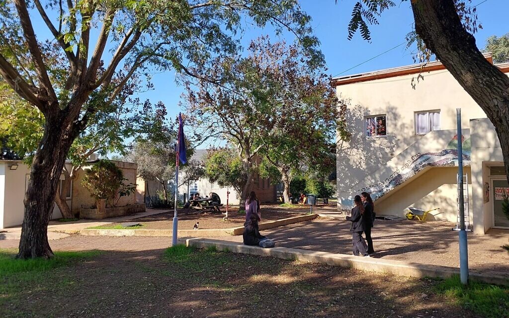 The Hannaton Educational Center at Kibbutz Hanaton, December 2023. (Omer Sharvit/ Zman)