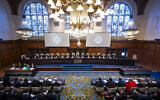 File: The International Court of Justice, the principal judicial organ of the UN, delivers its order South Africa's request for provisional measures against Israel over its actions in the Gaza Strip, January 26, 2024. (International Court of Justice)