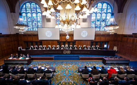File: The International Court of Justice, the principal judicial organ of the UN, delivers its order South Africa's request for provisional measures against Israel over its actions in the Gaza Strip, January 26, 2024. (International Court of Justice)