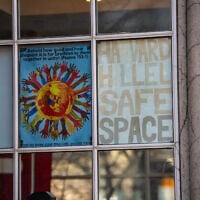 The Harvard campus Hillel House welcomes students into its 'safe space,' in Cambridge, Massachusetts, December 12, 2023. (Photo by Joseph Prezioso / AFP)