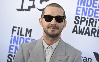 Shia LaBeouf arrives at the 35th Film Independent Spirit Awards, in Santa Monica, California, February 8, 2020. (Jordan Strauss/Invision/AP)