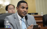 Democratic Representative Ritchie Torres of New York, questions witnesses during a hearing of a special House committee dedicated to countering China, on Capitol Hill, February 28, 2023, in Washington. (AP/Alex Brandon)