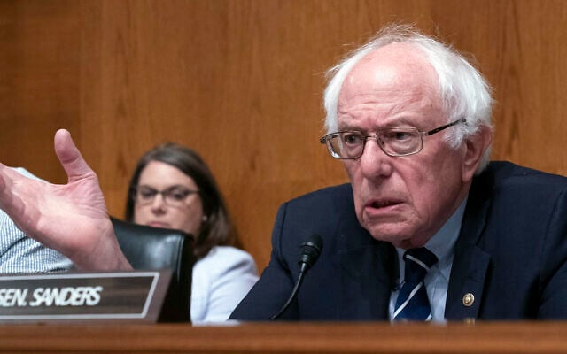 Sen. Bernie Sanders, I-Vt., chairman of the Senate Health, Education, Labor, and Pensions Committee, speaks during a hearing on Capitol Hill in Washington, Thursday, June 8, 2023. (AP/Jose Luis Magana) Sen. Bernie Sanders, I-Vt., chairman of the Senate Health, Education, Labor, and Pensions Committee, speaks during a hearing on Capitol Hill in Washington, Thursday, June 8, 2023. (AP/Jose Luis Magana)