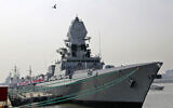 Illustrative: INS Chennai, a Kolkata class destroyer, is moored at a jetty in Mumbai, India, Friday, November 18, 2016. (Rajanish Kakade/AP)