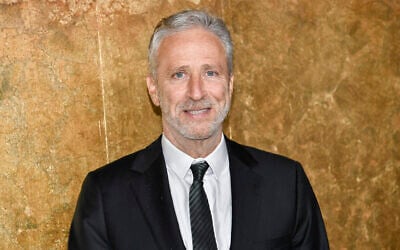 File: Jon Stewart attends The Albies hosted by the Clooney Foundation for Justice at the New York Public Library in New York on Sept. 28, 2023 (Evan Agostini/Invision/AP, File)