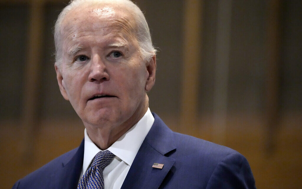US President Joe Biden speaks at St. John Baptist Church in Columbia, SC, on January 28, 2024. (Jacquelyn Martin/AP) US President Joe Biden speaks at St. John Baptist Church in Columbia, SC, on January 28, 2024. (Jacquelyn Martin/AP)