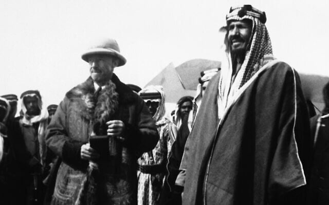 King of Saudi Arabia Abdul Aziz Ibn Saud on February 2, 1930. (AP Photo)