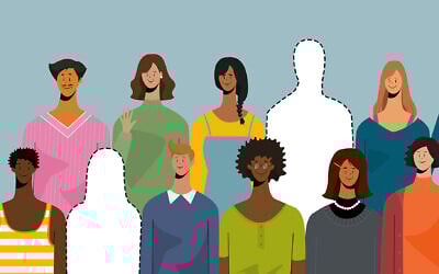 Many scholars say their schools’ DEI offices ignore Jewish concerns — either not recognizing Jews as a minority or seeing them as white and privileged and therefore not subject to marginalization. (Getty Images; JTA illustration by Mollie Suss)