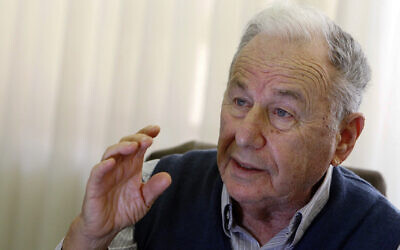 Professor Amnon Rubinsten during a press conference, February 10, 2013. (Miriam Alster/Flash90)