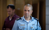 Israel Prisons Chief Commissioner Kobi Yaakobi attends the first committee meeting for creating a new national guard, held at the National Security Ministry in Jerusalem, on June 7, 2023. (Yonatan Sindel/Flash90)