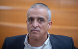 Former Israel Postal Company chairman Mishael Vaknin arrives for a hearing at the High Court in Jerusalem, in a petition against his dismissal, January 4, 2024. (Yonatan Sindel/Flash90)