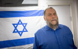 Lehava chairman Benzi Gopstein seen after a court hearing at Jerusalem District Court, on January 14, 2024. (Yonatan Sindel/Flash90)