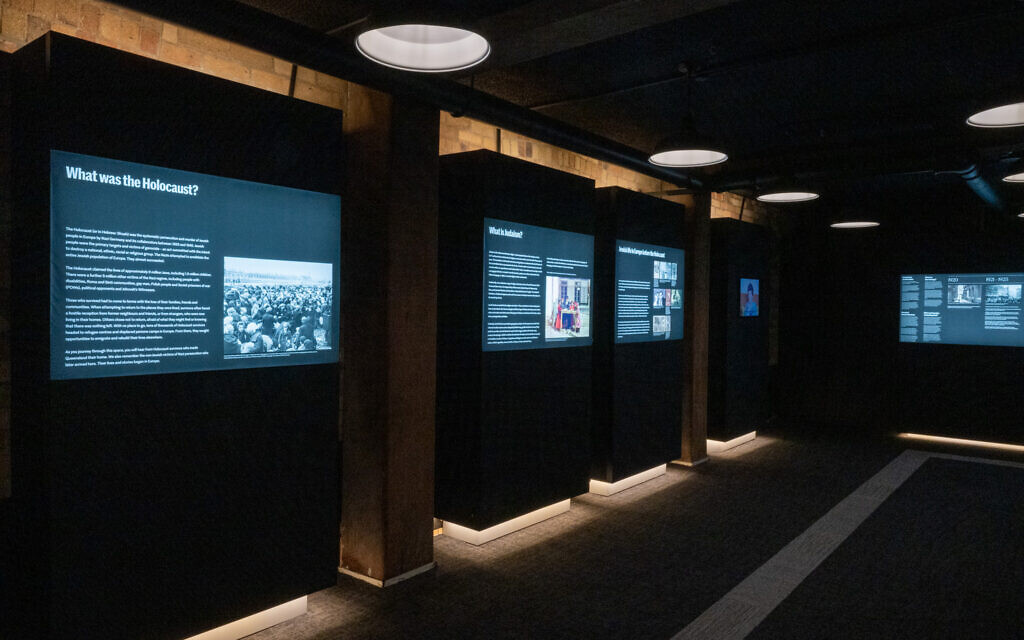 A self-guided journey awaits visitors at the Queensland Holocaust Museum in Brisbane, Australia, June 2023. (Queensland Holocaust Museum and Education Center)
