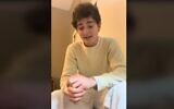 Noah Schnapp addressing his pro-Israel views, in a TikTok video posted January 16, 2024. (TikTok screenshot: used in accordance with Clause 27a of the Copyright Law)